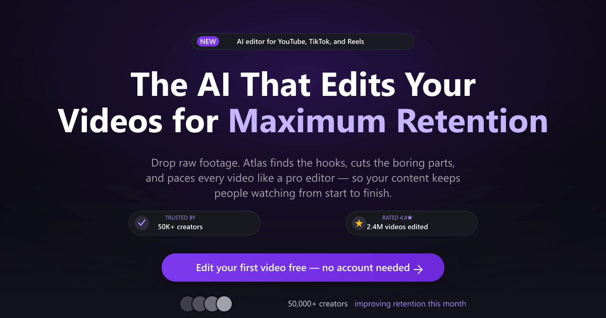 AutoEditor — Free AI Video Editor | Auto-Edit Videos Online, No Watermark